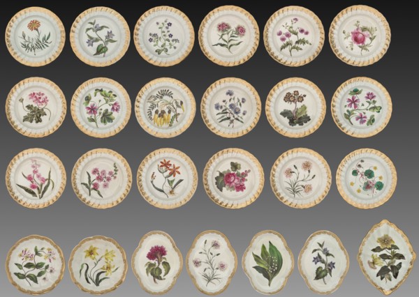 Dessert Service, c. 1800. Creator: Derby (Crown Derby Period) (British).