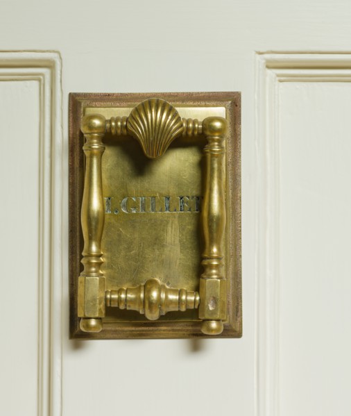 Door Knocker from the Isaac Gillet House, Painesville, Ohio, c. 1840. Creator: Jonathan Goldsmith (American, 1783-1847); Lewis Firm (American), and.
