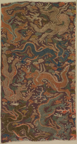 Dragons Chasing Flaming Pearls, 1200s or earlier. Creator: Unknown.