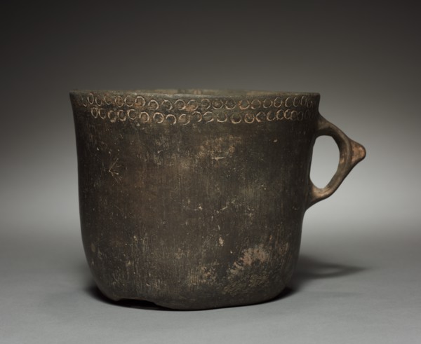 Drinking Vessel with Handle, c. 600. Creator: Unknown.