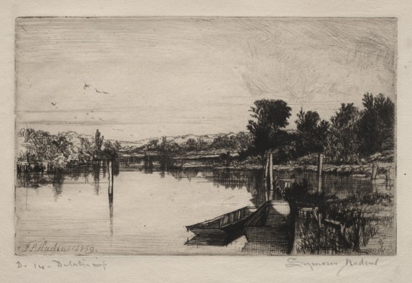 Egham, 1859. Creator: Francis Seymour Haden (British, 1818-1910).