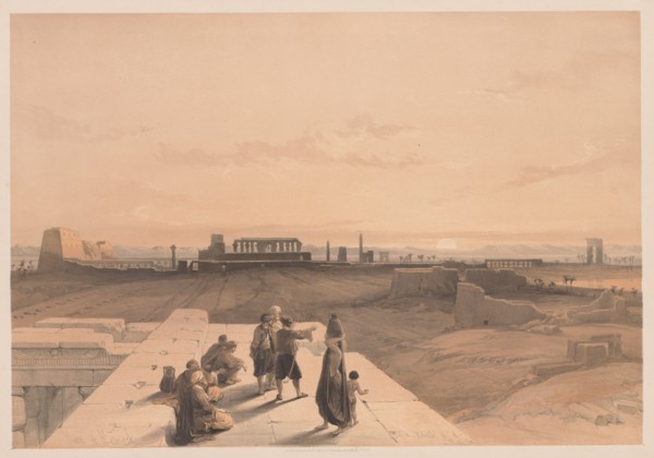 Egypt and Nubia: Volume I - No. 38, Ruins of Karnak, 1838. Creator: Louis Haghe (British, 1806-1885).