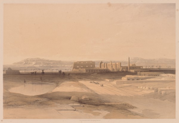 Egypt and Nubia: Volume II - No. 32, Karnak, 1838. Creator: Louis Haghe (British, 1806-1885).