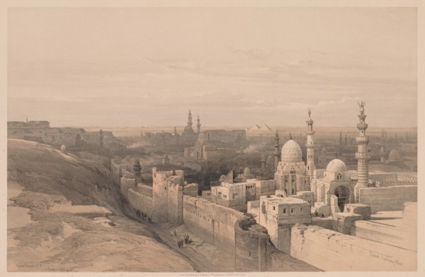 Egypt and Nubia: Volume III - No. 26, Cairo, Looking West, 1838. Creator: Louis Haghe (British, 1806-1885).