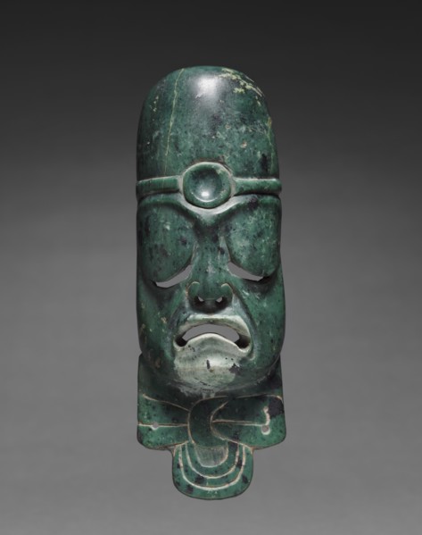 Elongated Mask Ornament, c. 900-300 BC. Creator: Unknown.