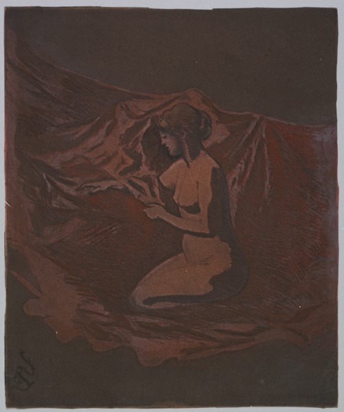 Embers Glow, 1890-1897. Creator: Theodore Roussel (French, 1847-1926).