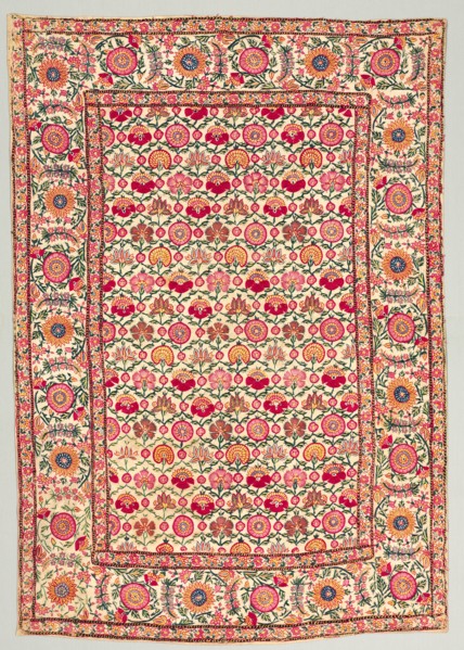 Embroidered Cover or Hanging, 1600s. Creator: Unknown.