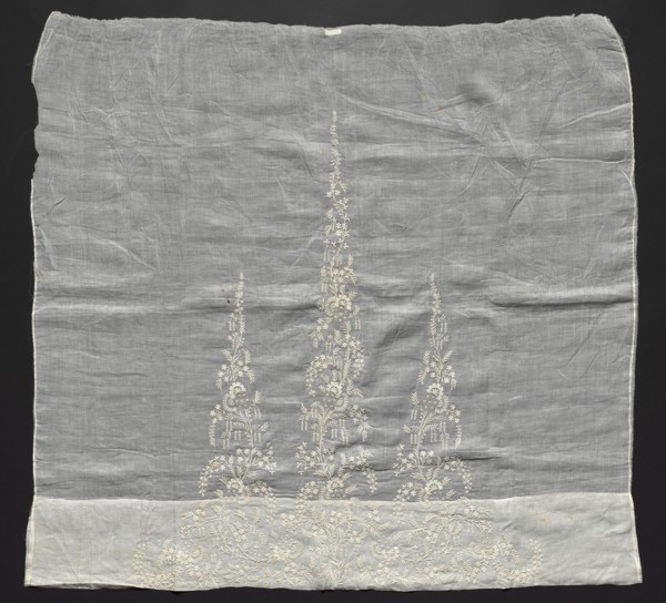 Embroidered Dress Front, c. 1850. Creator: Unknown.