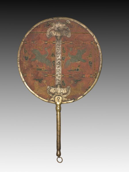 Embroidered Fan for Wedding Ceremony, 1850-1950. Creator: Unknown.