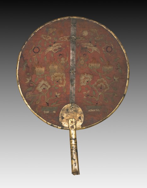 Embroidered Fan for Wedding Ceremony, 1850-1950. Creator: Unknown.