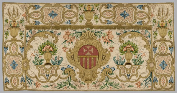 Embroidered Front of an Altar, 1600s - 1700s. Creator: Unknown.