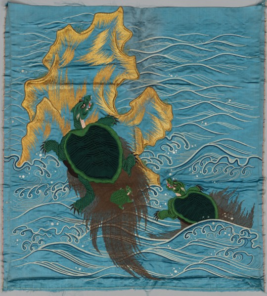 Embroidered Fukusa, late 1800s-early 1900s. Creator: Unknown.