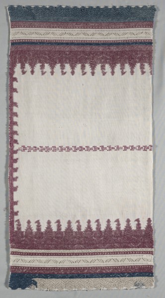 Embroidered Pillow Case, 19th century. Creator: Unknown.