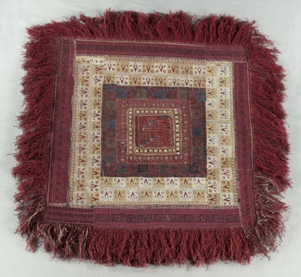 Embroidered Square, 1800s. Creator: Unknown.