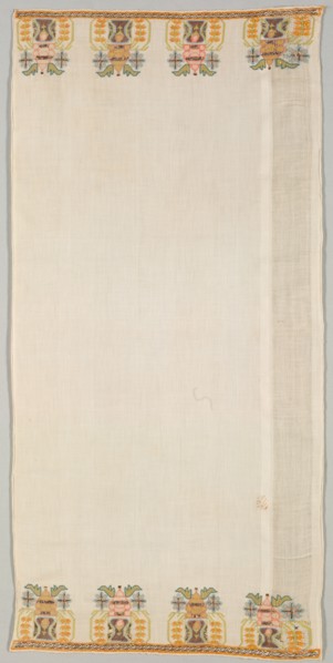 Embroidered Towel (Peshkir), 19th century. Creator: Unknown.
