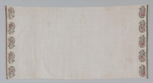 Embroidered Towel (Peshkir), 19th century. Creator: Unknown.