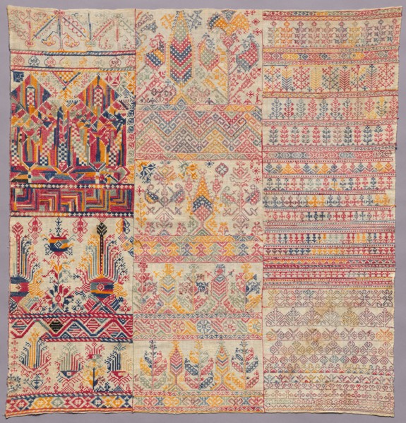 Embroidery sampler, 1800s. Creator: Unknown.