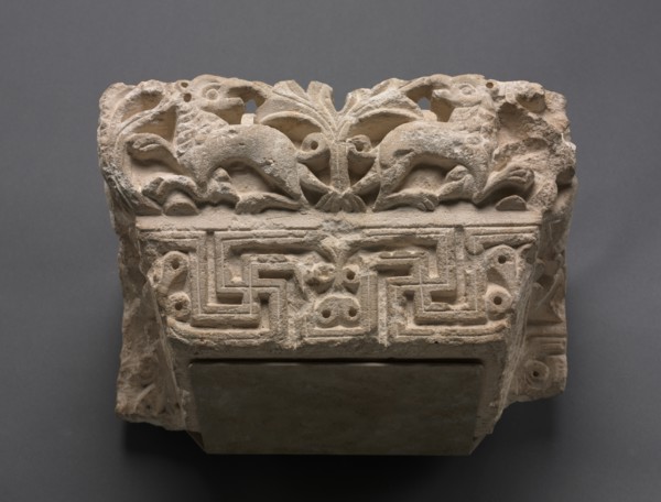 Engaged Capital with Animals, 400s - 500s. Creator: Unknown.
