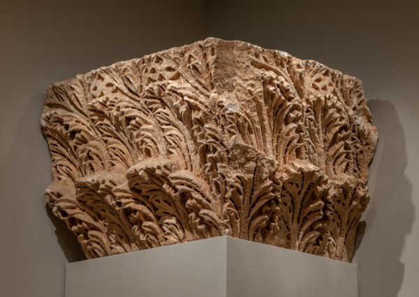 Engaged Capital with Windblown Acanthus, 400s. Creator: Unknown.