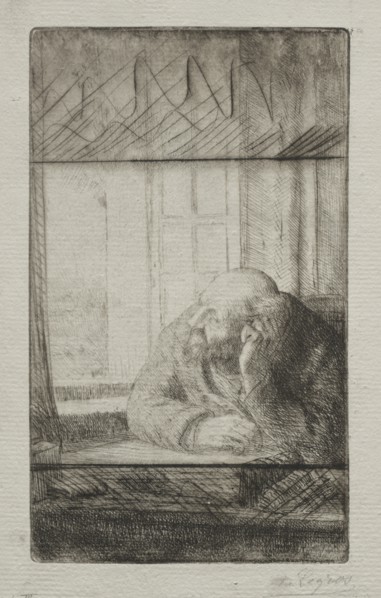 Evening at the Window. Creator: Alphonse Legros (French, 1837-1911).