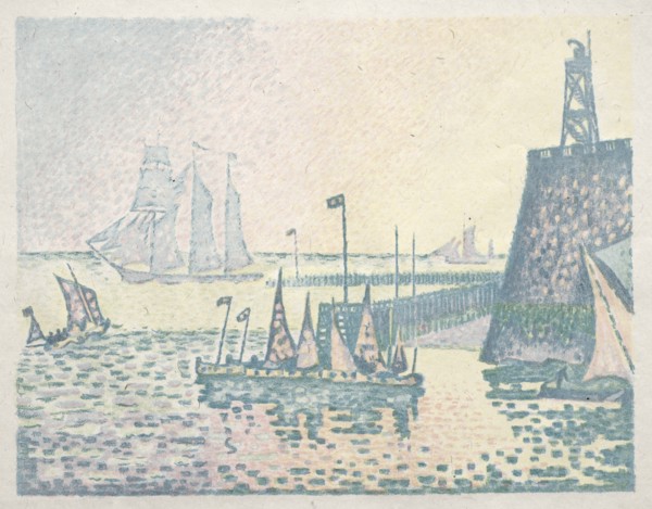 Evening, The Jetty at Vlissingen, 1898. Creator: Paul Signac (French, 1863-1935).