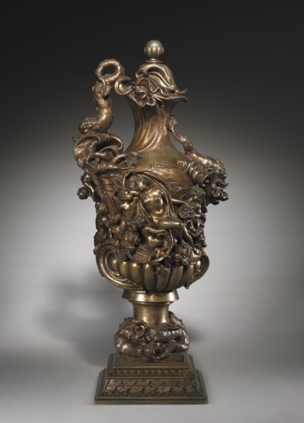 Ewer with Triumph of Galatea, c. 1700. Creator: Massimiliano Soldani (Italian, 1656-1740).