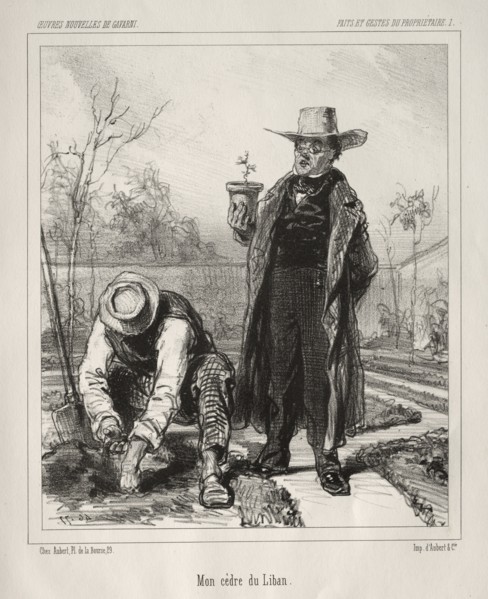Faite et Gestes du Propriétaire. Creator: Paul Gavarni (French, 1804-1866).
