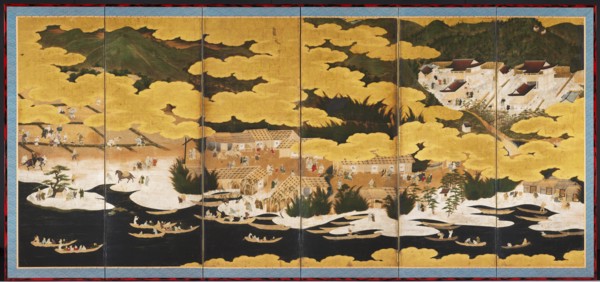 Famous Views of Omi, 1660s-90s. Creator: Unknown.