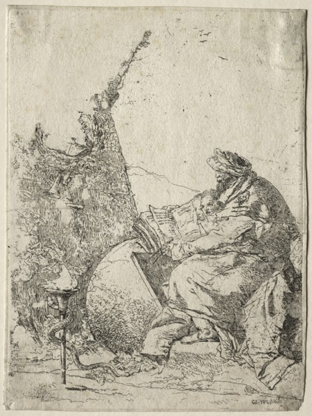 Fantasies: The Philosopher. Creator: Giovanni Battista Tiepolo (Italian, 1696-1770).