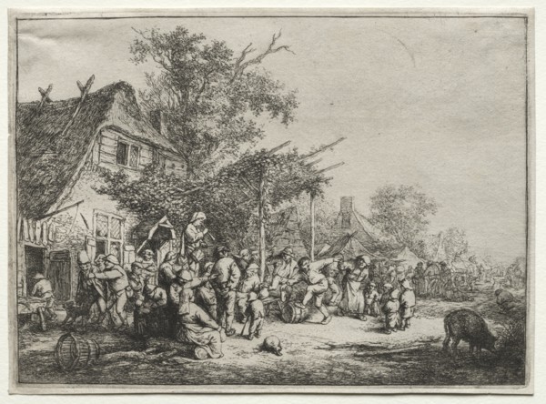 Festival Under the Trellis. Creator: Adriaen van Ostade (Dutch, 1610-1684).