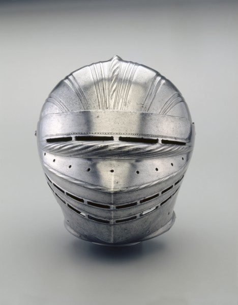 Field Armor in Maximilian Style: Helmet, c. 1510-1515. Creator: Unknown.