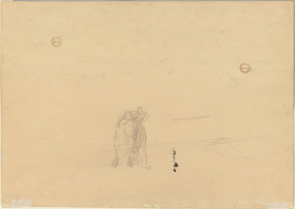 Figures in a Landscape (verso), c. 1919. Creator: Jean Louis Forain (French, 1852-1931).
