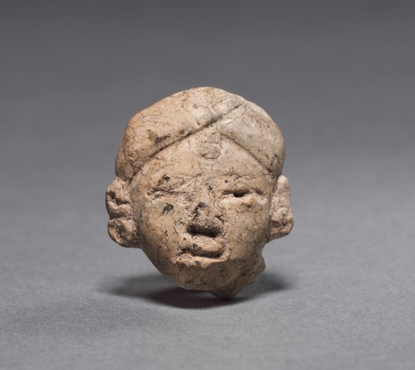 Figurine Head, c. 600-200 BC. Creator: Unknown.