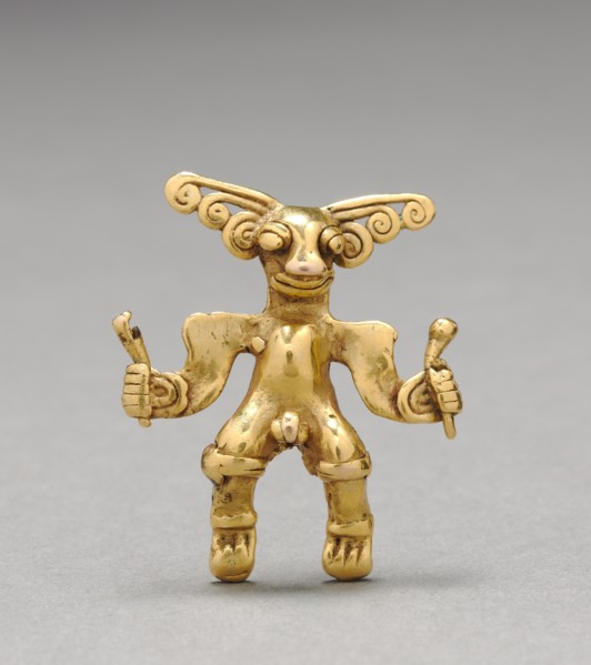 Figurine Pendant, c. 1000-1550. Creator: Unknown.
