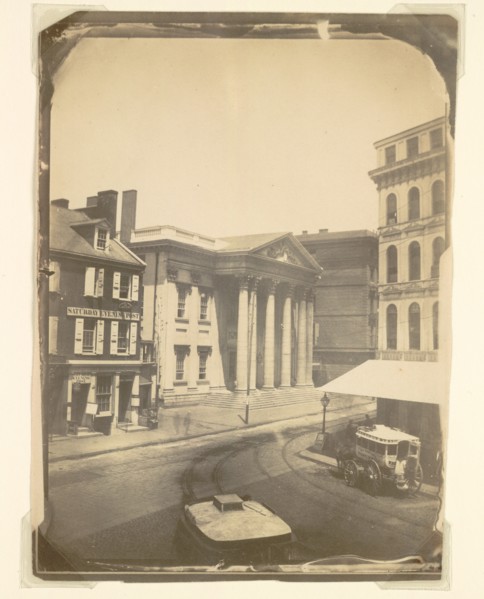 First Bank of the United States, Philadelphia, 1859. Creator: Frederick DeBourg Richards (American, 1822-1903).