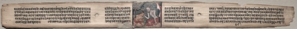 Folio 94 from a Gandavyuha-sutra (Scripture of the Supreme Array)..., 1000-1100s. Creator: Unknown.