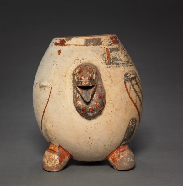 Footed Vase, 1000-1550. Creator: Unknown.