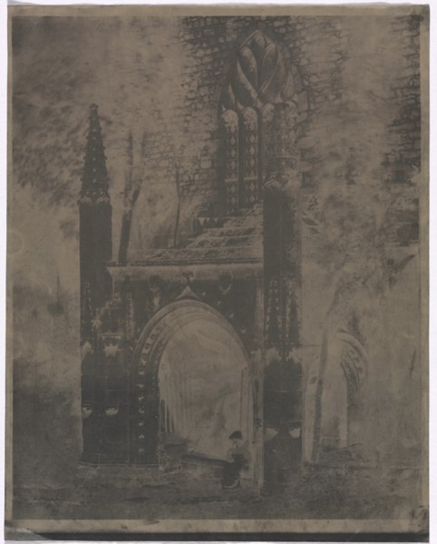 Fountain of Notre Dame at Saint-Brieuc, Brittany, c. 1853. Creator: Louis-Rémy Robert (French, 1811-1882).