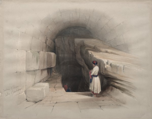 Fountain of Siloam, Valley of Jehoshaphat, 1839. Creator: David Roberts (British, 1796-1864).