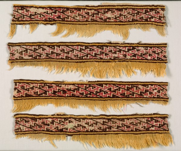 Four Border Strips, c. 1100-1400. Creator: Unknown.