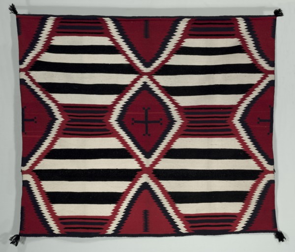 Fourth-Phase Chief Blanket Style Rug, c. 1900. Creator: Unknown.