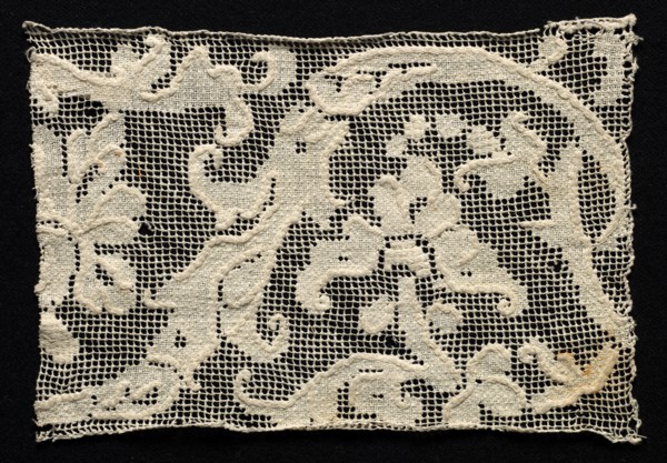 Fragment (of a Band?) with Floral Pattern, 16th century. Creator: Unknown.