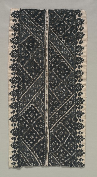 Fragment of "Aleuj" Embroidery, 19th century. Creator: Unknown.