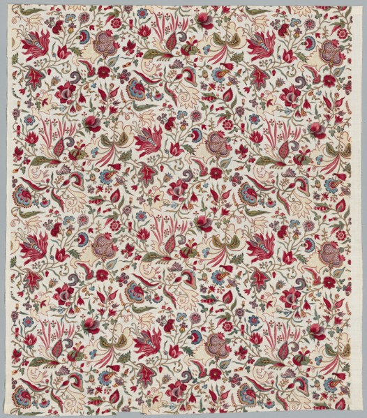 Fragment of a Quilted Skirt, c. 1785. Creator: Unknown.