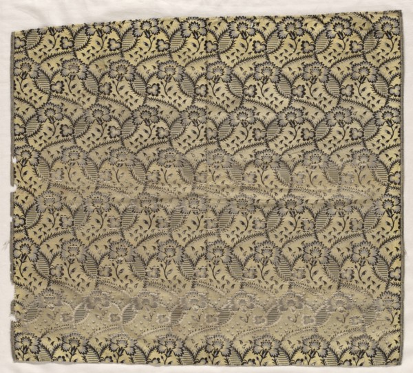 Fragment of Spitalfields Silk, 1800s. Creator: Unknown.