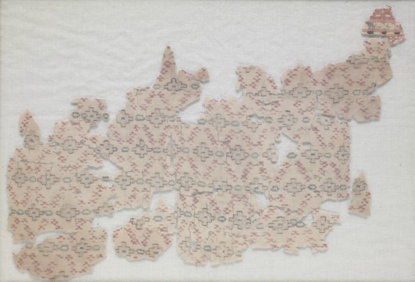 Fragment with diamond pattern, 800s. Creator: Unknown.