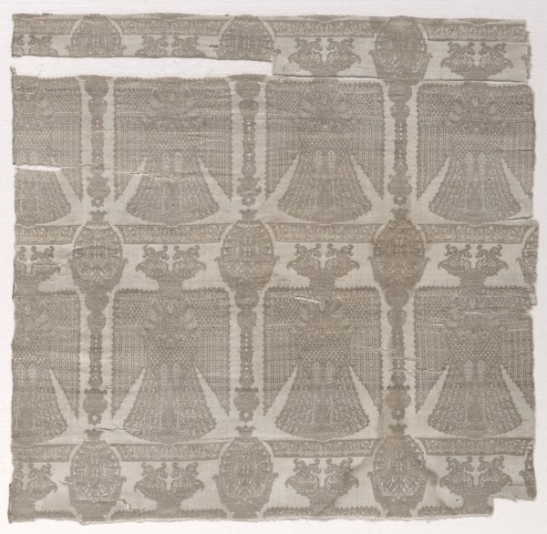 Fragment with Double-Headed "Simurgh"-Eagles, 900s - 1000s. Creator: Unknown.