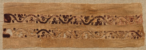 Fragment, with Sleeve Band, from a Tunic, 300s - 500s. Creator: Unknown.