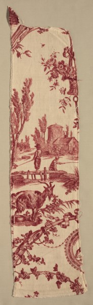 Fragments of Copperplate Printed Cotton, c. 1789. Creator: Christophe Philippe Oberkampf (French, 1738-1815), firm of ; Jean-Baptiste Marie Hüet (French, 1745-1811).