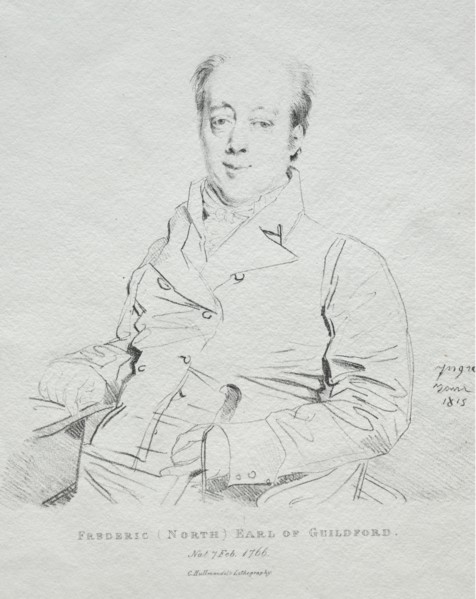 Frederic 5th Earl of Guilford, 1815. Creator: Jean-Auguste-Dominique Ingres (French, 1780-1867).